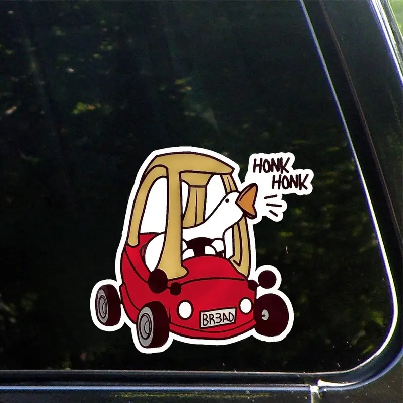 Car Accessories Gift Ideas - Engraçado Honk Goose Vinyl adesivo para