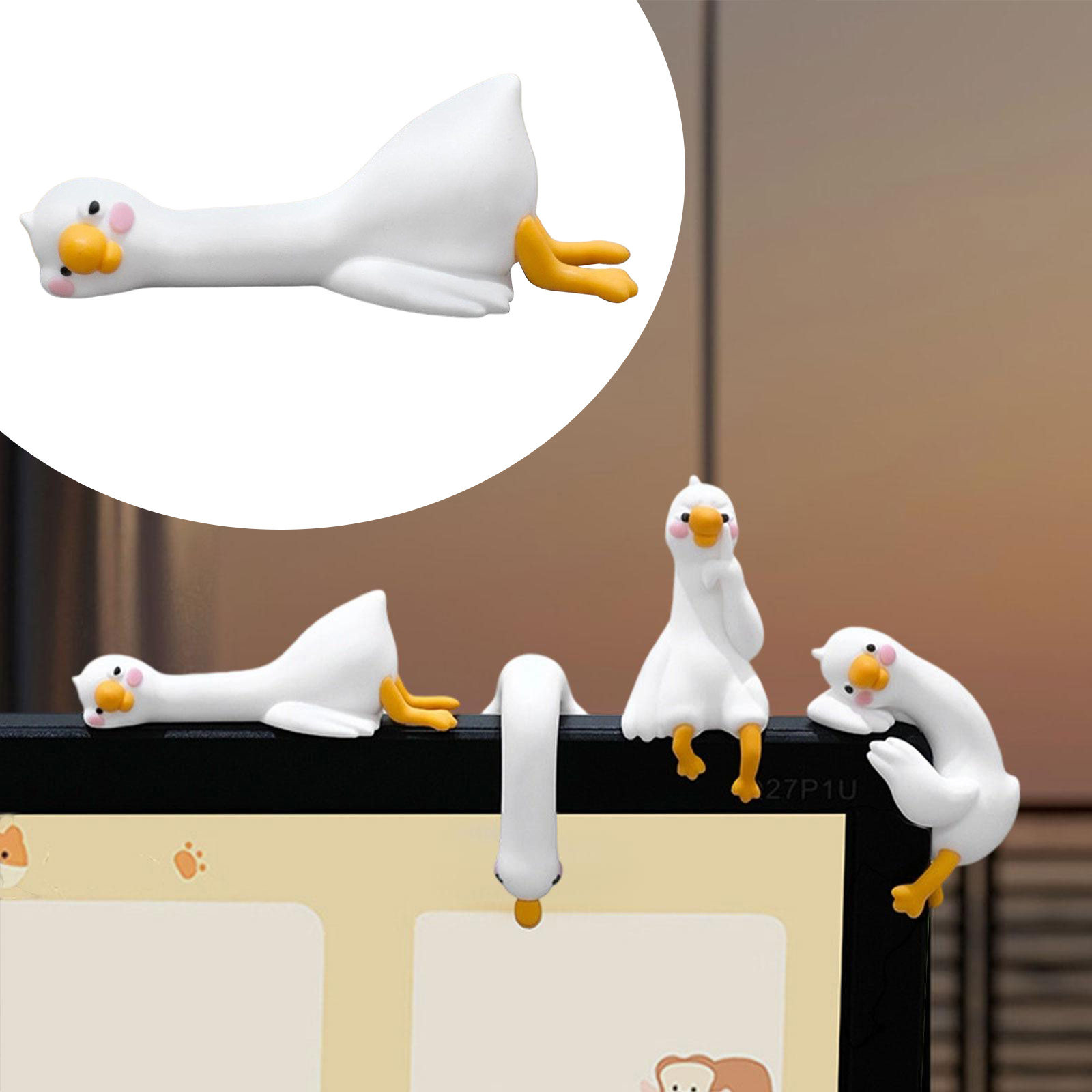 Car Accessories Gift Ideas - Estatueta de pato 3d fofa, mini
