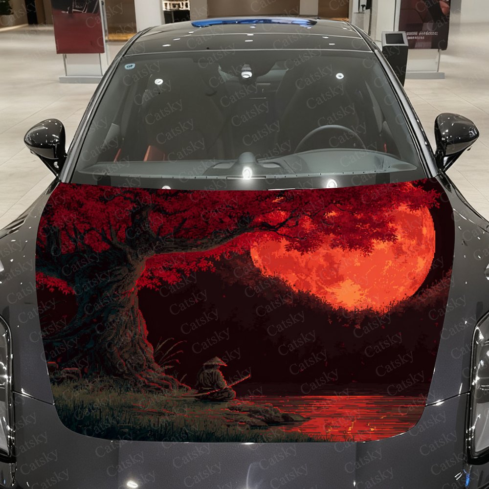 Car Accessories Gift Ideas - Adesivos para capô de carro Red