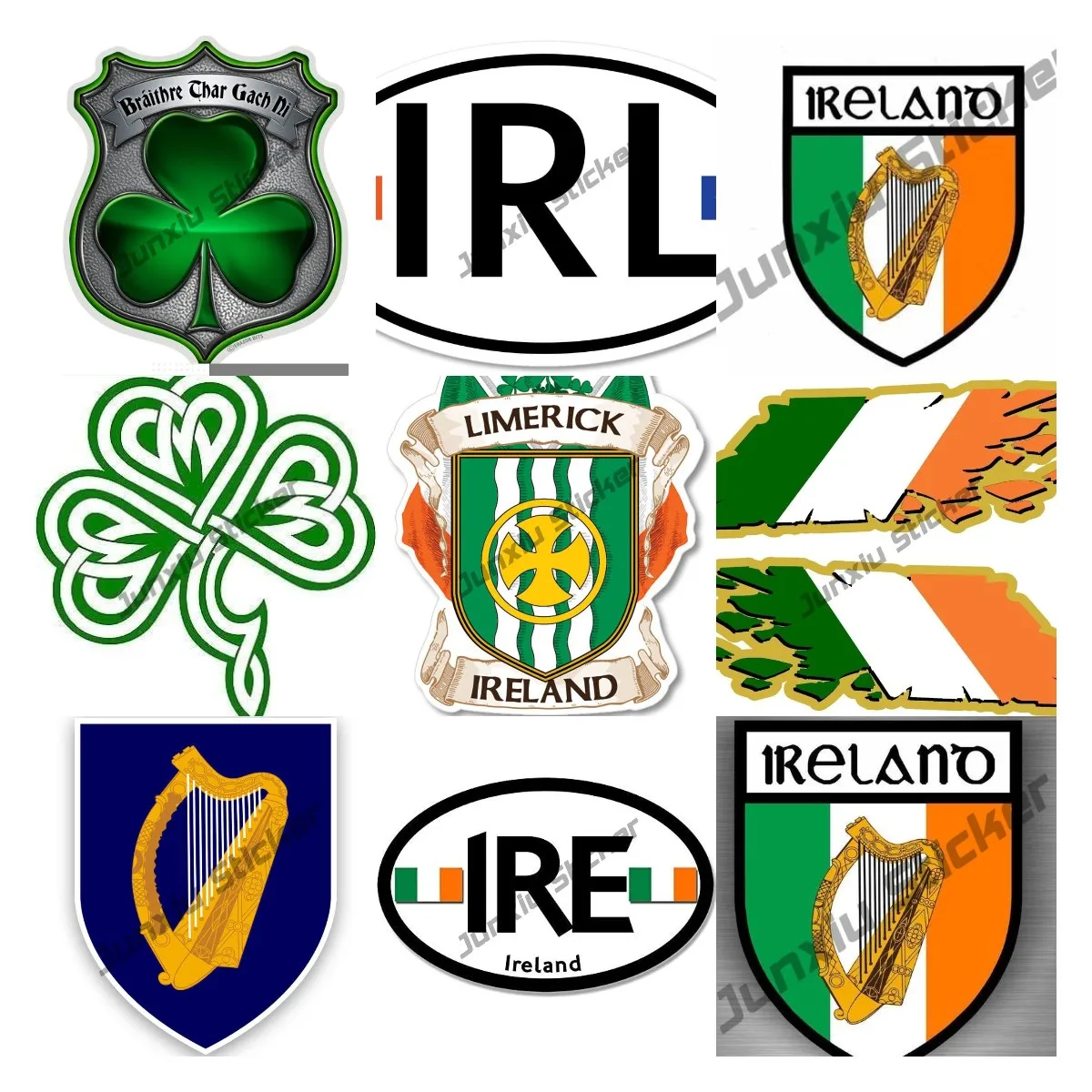 Car Accessories Ireland - Adesivo de crista irlandesa, vinil autoadesivo,