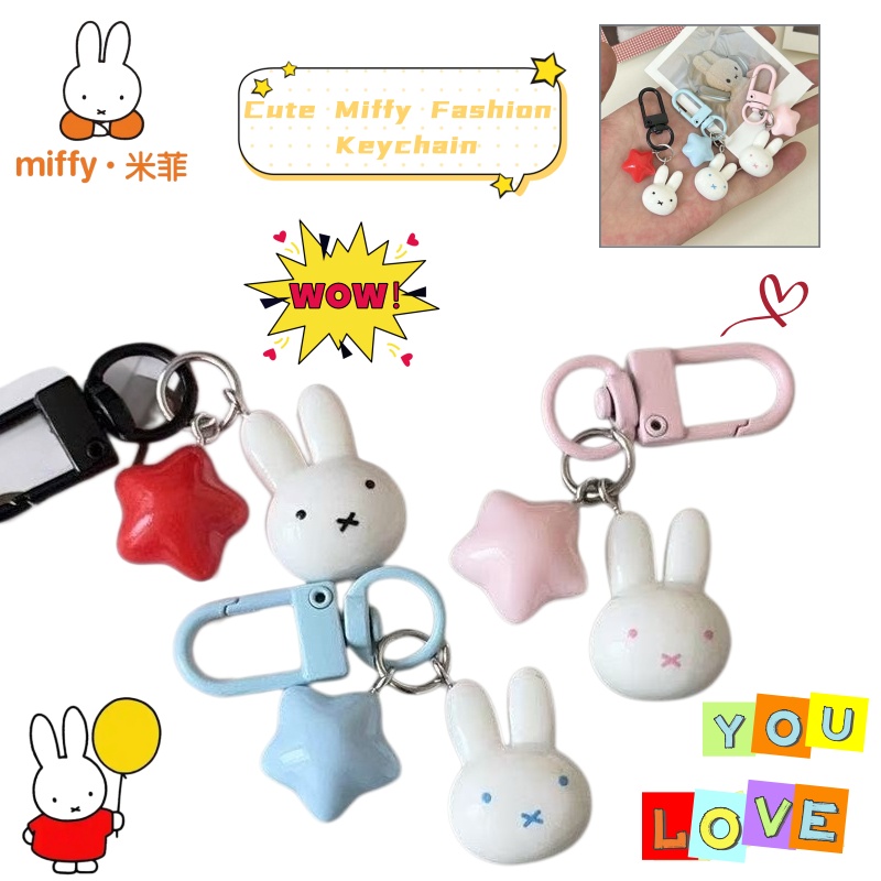 Car Accessories Cute - Chaveiro Kawaii Miffy, Charmoso Coelho com