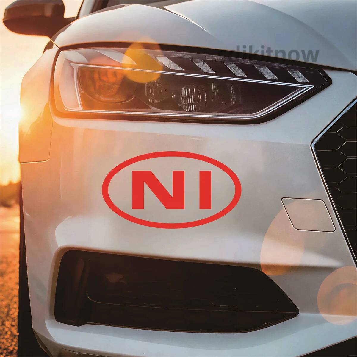Adesivo oval para carro com le - Car Accessories Ireland avaliação e preço