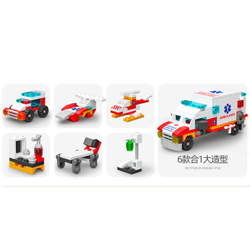 6 em 1 nova ambulância escolta - Car Accessories Gift Ideas avaliação e preço