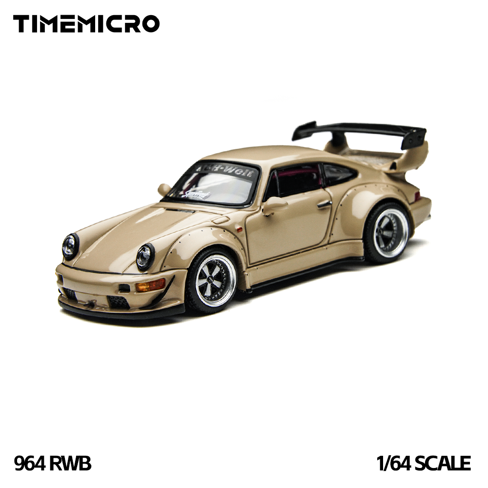 TimeMicro1:64 RWB 964 Bege - C - Car Accessories Toy avaliação e preço
