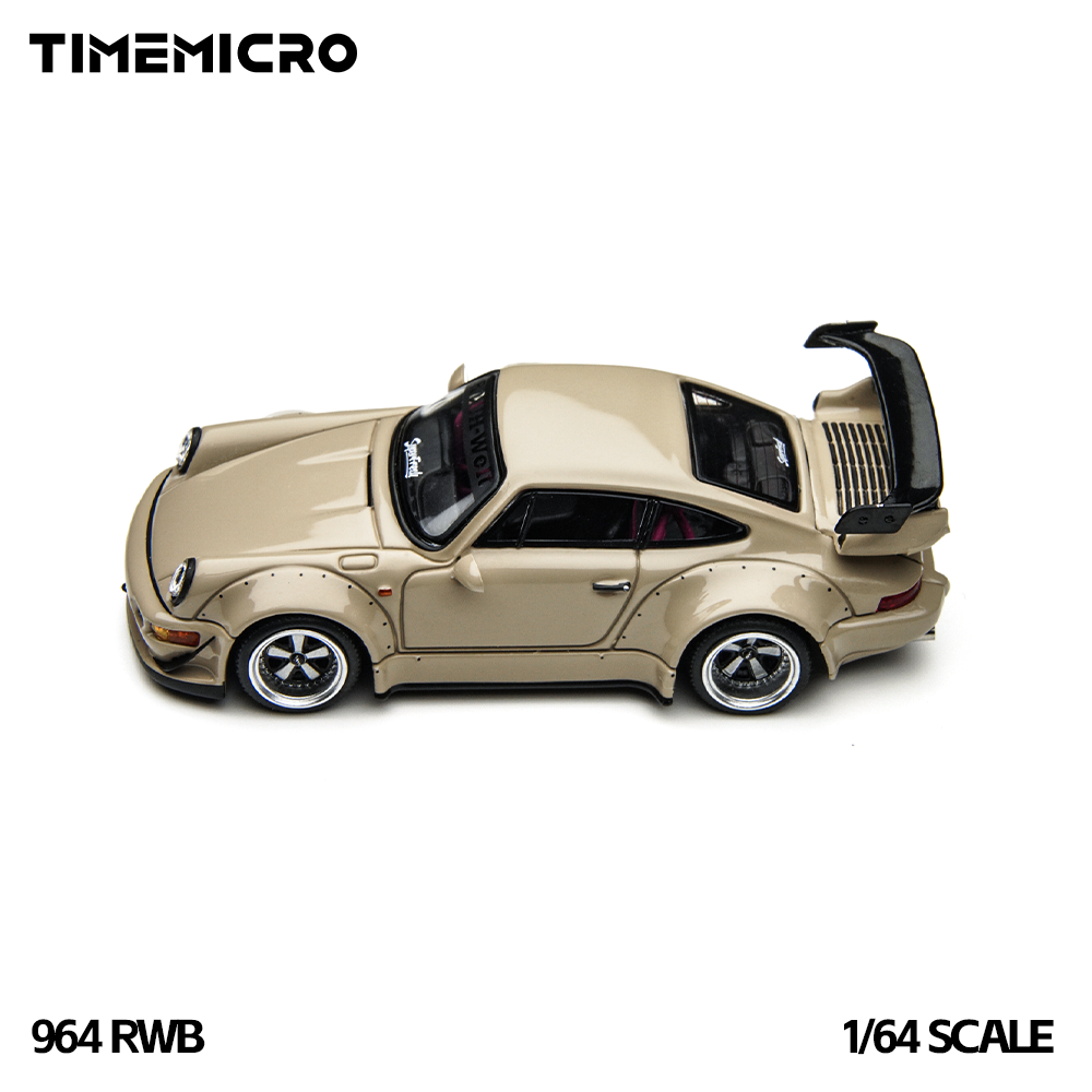 TimeMicro1:64 RWB 964 Bege - C - Car Accessories Toy avaliação e preço