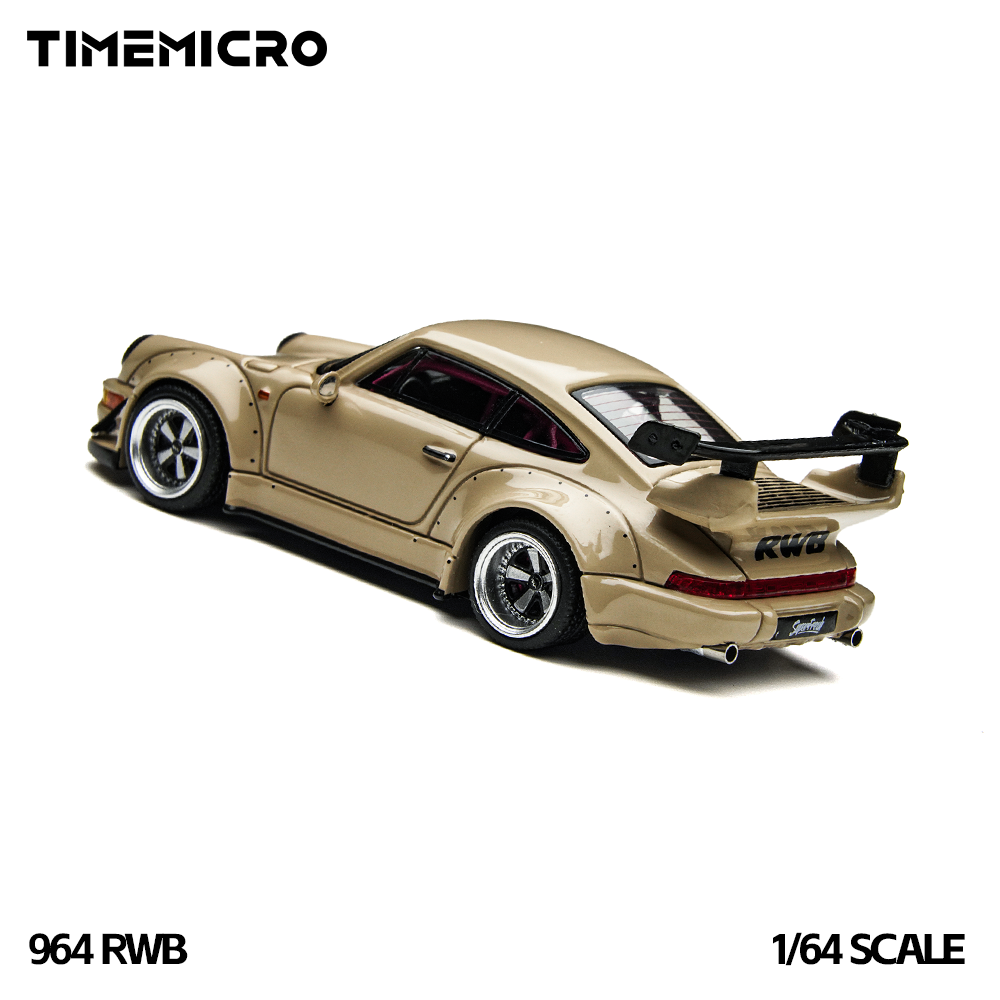 TimeMicro1:64 RWB 964 Bege - C - Car Accessories Toy avaliação e preço