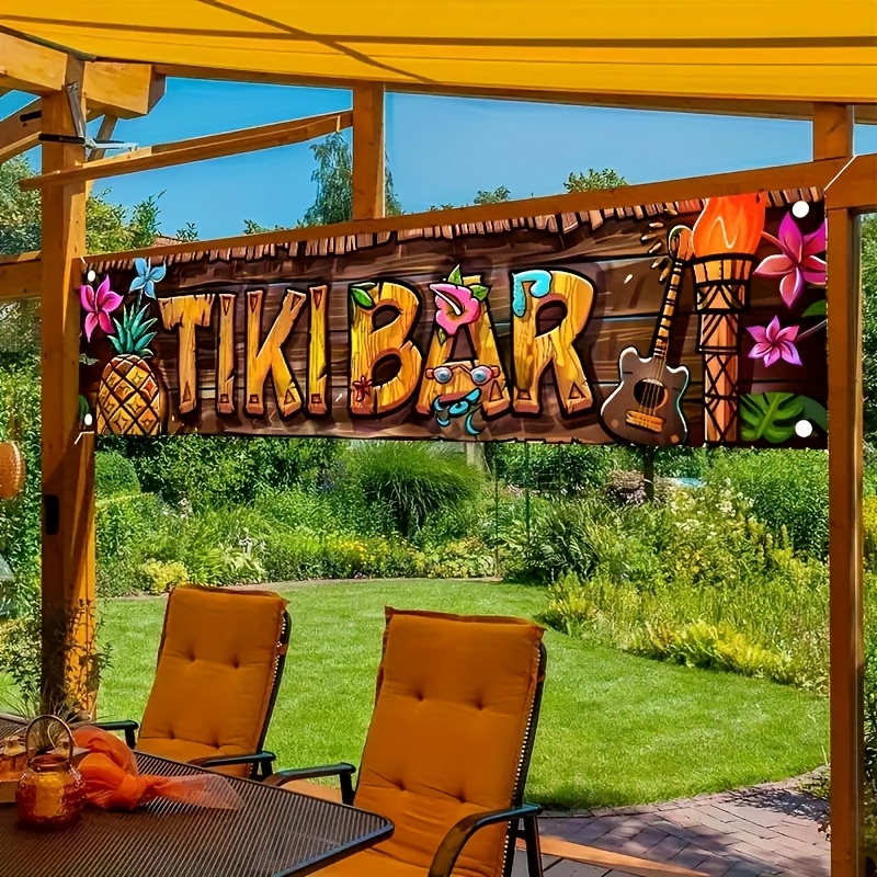 Tiki bar banner tropical havai - Car Accessories Nearby avaliação e preço
