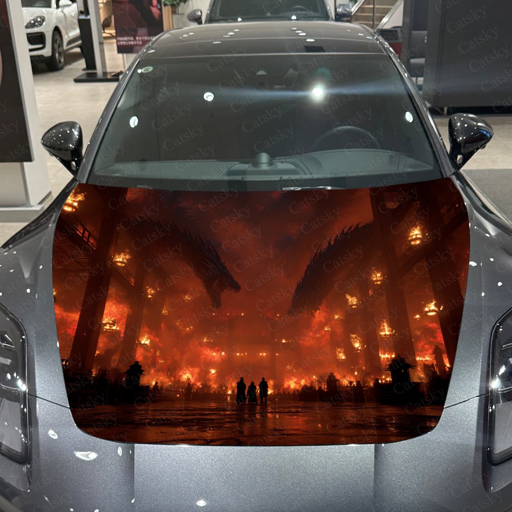 Adesivos de capô de carro Flam - Car Accessories Gift Ideas avaliação e preço