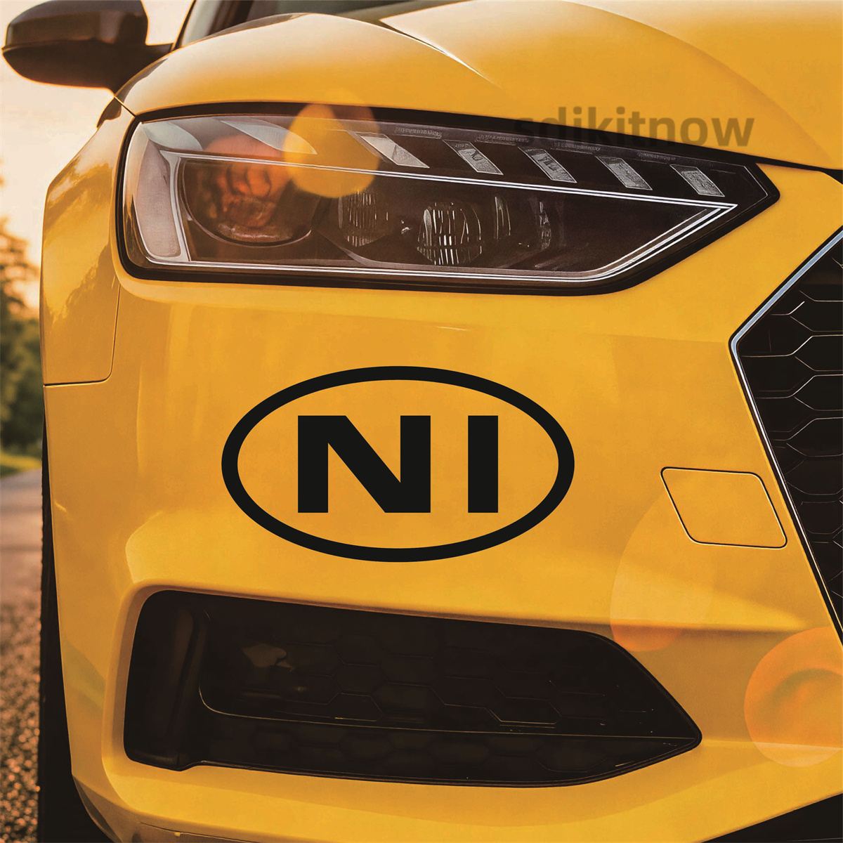 Adesivo oval para carro com le - Car Accessories Ireland avaliação e preço